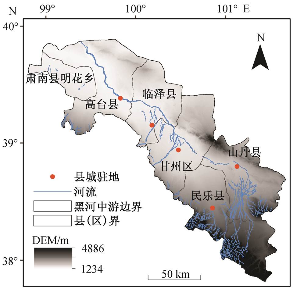 甘肃黑河地图图片